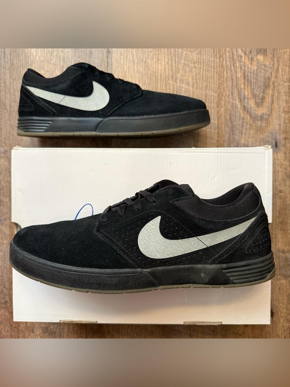 Nike SB Paul Rodriguez 5 V P-Rod Black Silver Men’s Size 10.5 Sneakers Shoes